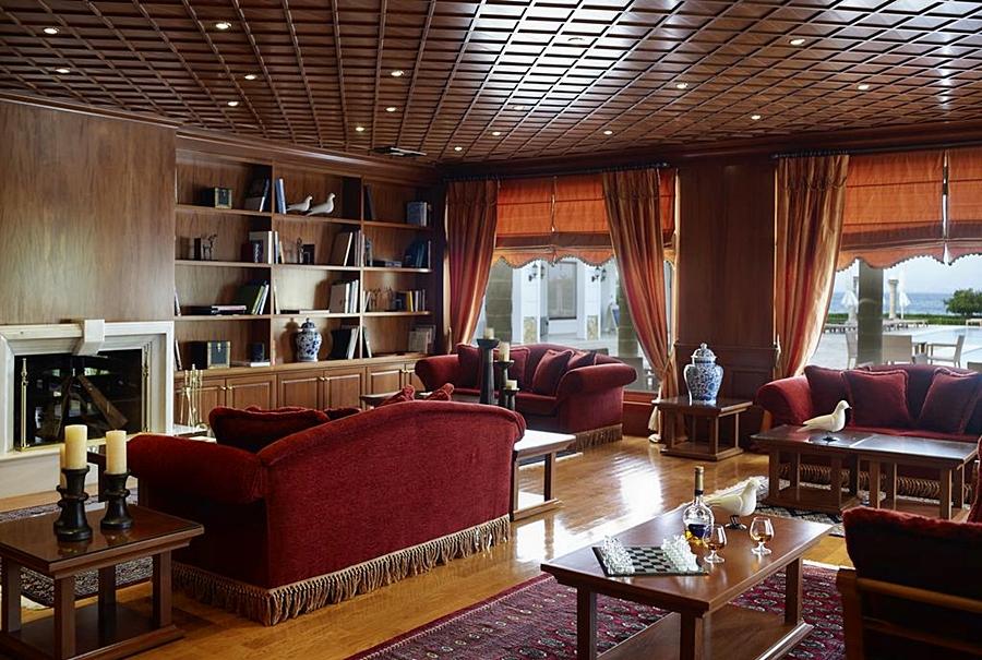 Mitsis Galini Hotel Kamena Vourla Ngoại thất bức ảnh The library